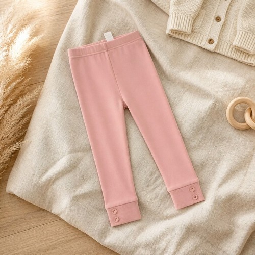 Ribbed leggings dusty - leggings,
