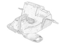 Luggage compartment lid lock
