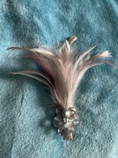 Monsoon Vintage Feather Fascinator Pale Pink