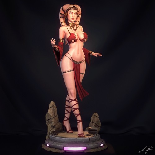 Twilek hostess scale 3d - twilek,