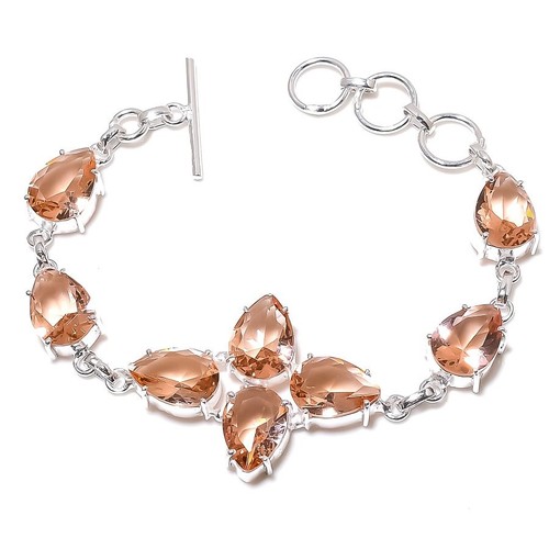 Peach morganite gemstone - peach,