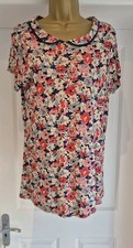 Cath Kidston London Short Sleeve Jersey Top Size 12