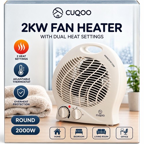 Cuqoo 2000w fan heater - fan,