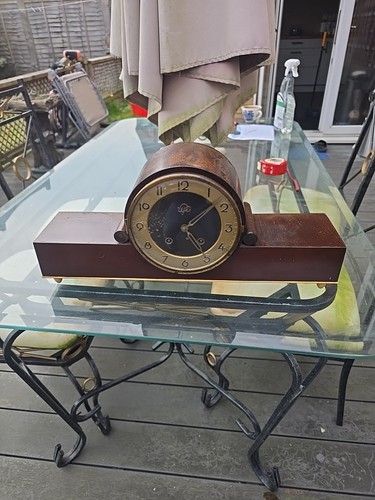 Antique german mantle clock - german,
