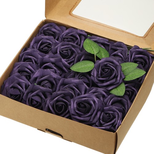 50pcs fake roses with - 50pcs, 3.15"