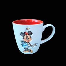 3.75" White & Red Glittery