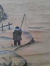 Antique Japanese Hand Painted