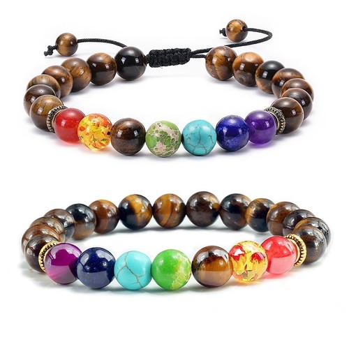 Chakra bracelet natural - 7,