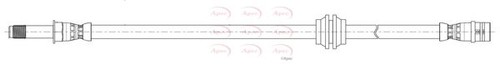 Brake hose apec - brake, front