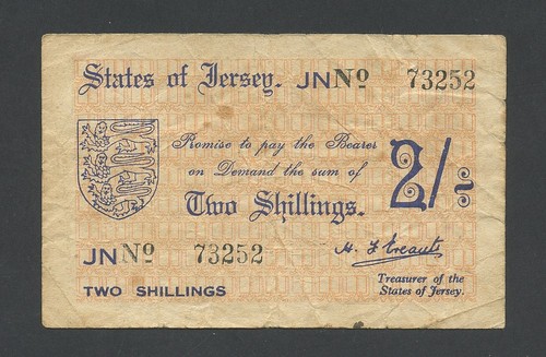 Jersey shillings note 1941 - 2,
