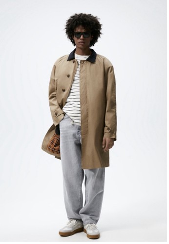Zara man trench coat khaki - zara,