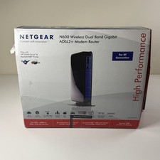 Netgear N600 Wireless Dual Band Gigabit Adsl2 + Modem Router Boxed
