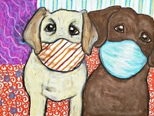 Labrador Retriever Mask ACEO