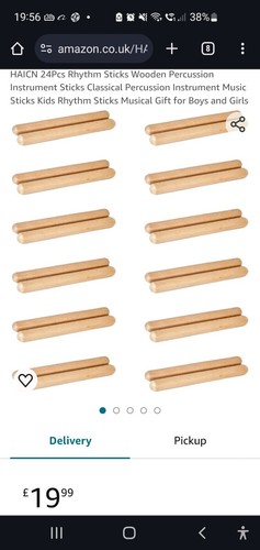 Haicn 24pcs rhythm sticks - 24pcs,