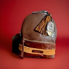 Brand New The Bridge Leather Backpack with Front Pocket
