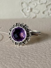 Genuine Pandora Wanda’s Garden Amethyst Ring  Size 58  S925 ALE