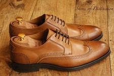 Oliver Sweeney Baldini Tan Leather Derby Brogue Shoes Mens UK 8.5 US 9.5 EU 42.5