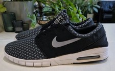 NIKE AIR SB STEFAN JANOSKI MAX TRAINERS. MENS SIZE 10 UK. GREY/WHT/BLK  *2015*