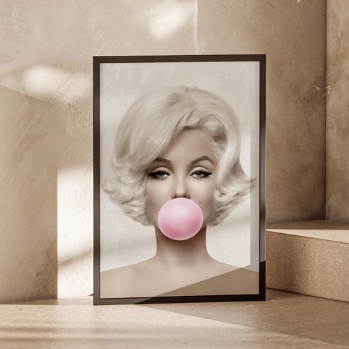 Marilyn monroe pink bubble - marilyn, gum