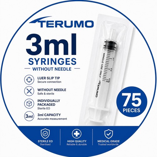 75x terumo 3ml - terumo, luer