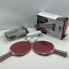 Portable Table Tennis Set with 2 Rackets, 3 Balls and Adjustable Net