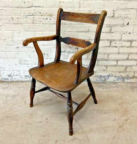 Antique victorian elm beech - elm, &beech
