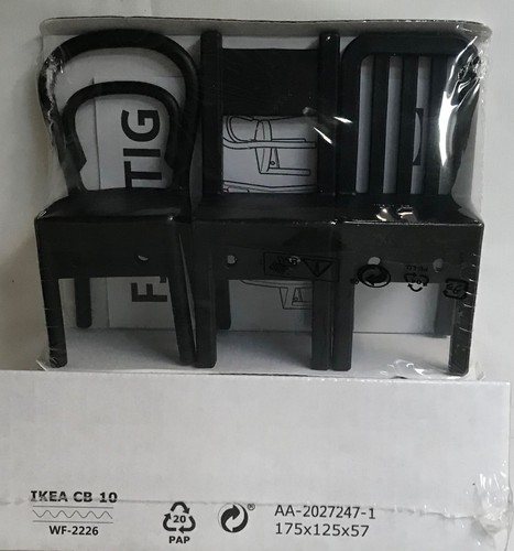 Ikea fjantig chair shape black - chair,