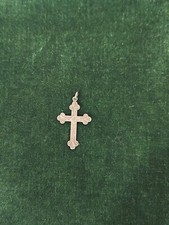 Vintage Etched Silver Cross