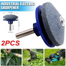 2PCS Lawn Mower Sharpener Sharpening Lawnmower Blade Rotary Drills Garden Tool