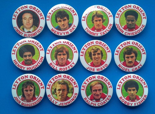 Leyton orient badges - leyton, 1980