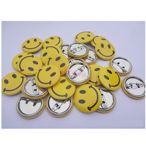 15pcs mini smiley - face, metal