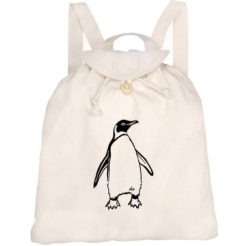 Penguin canvas rucksack - 'penguin',