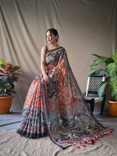 Soft Cotton Kalamkari Saree