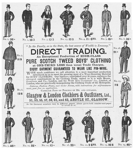 Glasgow london clothiers - &,