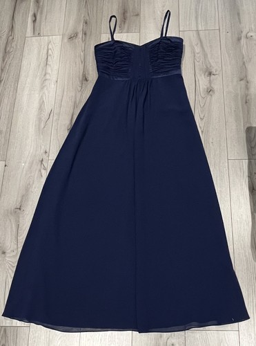 Long blue formal dress with - blue,
