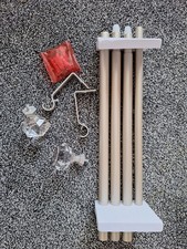 Curtain Pole 32x58 Crystal Ends No Rings