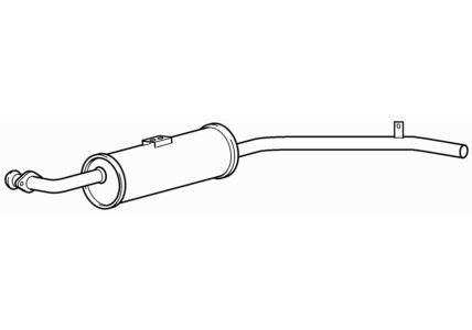 Rear exhaust silencer - exhaust, back