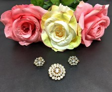Vintage clear rhinestone