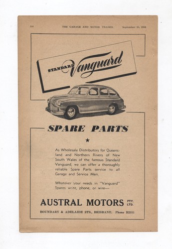 Standard vanguard austral - vanguard,