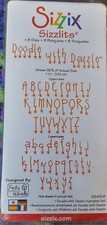 Sizzix sizzlits alphabet dies - sizzlits,
