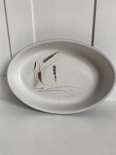 Denby greenwheat oval serving - greenwheat,