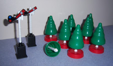 Tomy Tomica Track Side Bundle ~ Trees and Signals