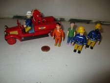 Fireman Sam Bessie Old Vintage Fire Engine & Officer Steel, Sam & Dilys Price