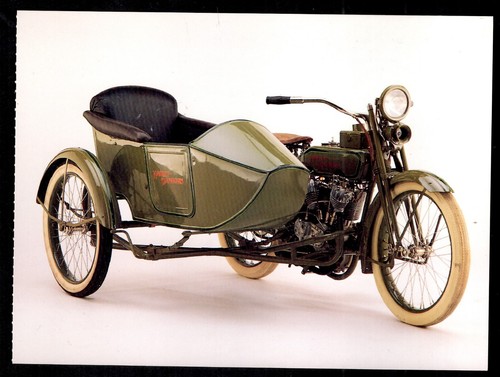 Harley davidson postcard 1920 - harley-davidson,