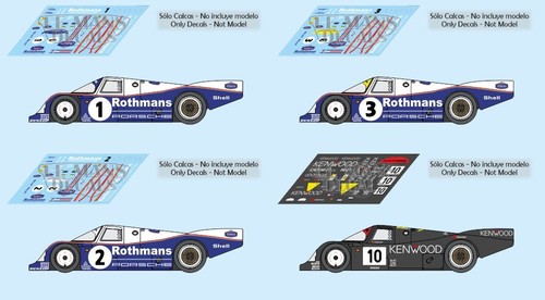 Decals porsche 962c mans - decals,