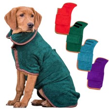 Dogs Drying Coat Robe Bath