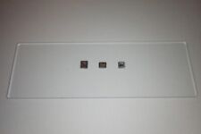 Microscope slide with 3 silicon wafer chip dies bare die type #1