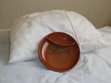 Dish for olives. Brown in
