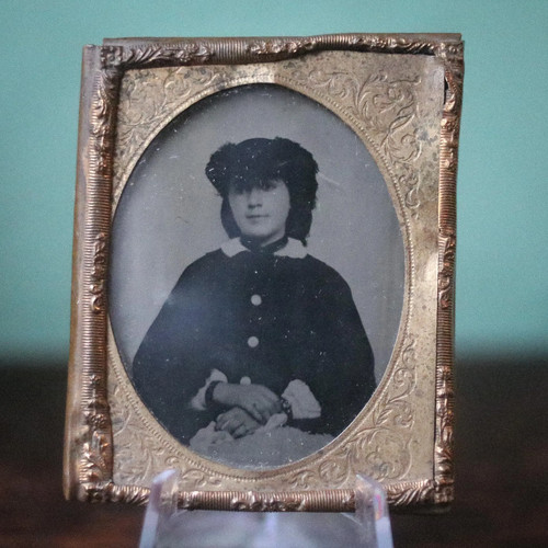 Antique victorian ambrotype - victorian,