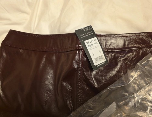 New look burgundy faux - new,
